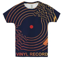 Детская 3D футболка Vinyl record