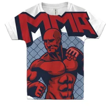 Дитяча 3D футболка MMA Red body