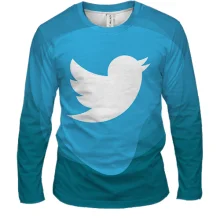 Мужской 3D лонгслив с Twitter