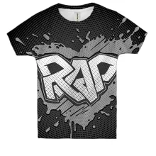 Детская 3D футболка RAP в стиле граффити