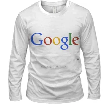 Мужской 3D лонгслив со страницей поиска Google