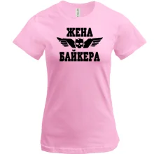 Женская футболка Жена Байкера