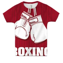 Детская 3D футболка White Boxing