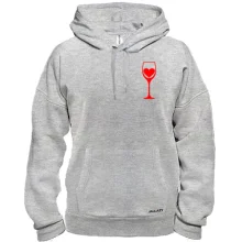 Толстовка Wine is my heart