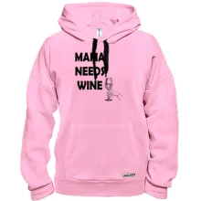 Толстовка Mama needs Wine
