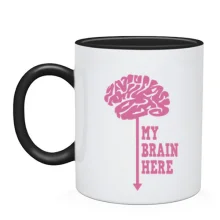 Чашка My brain here