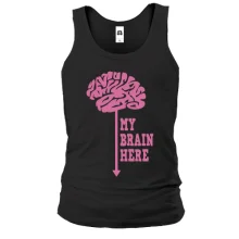 Чоловіча майка My brain here