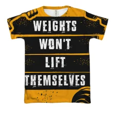 3D футболка Weights won
