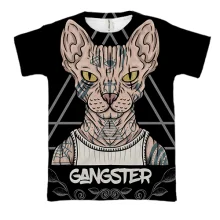 3D футболка Gangster Cat