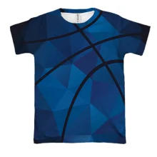 3D футболка Basketball Low Poly