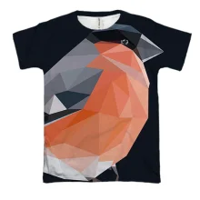 3D футболка Bird Low Poly