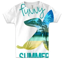 Детская 3D футболка Summer Funny