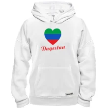Толстовка Dagestan Flag Heart