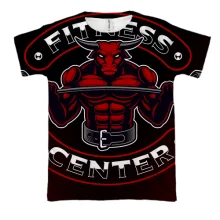 3D футболка Bull Fitness Center