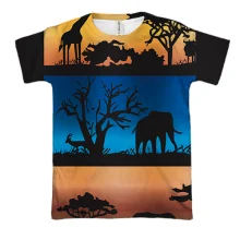 3D футболка Safari Silhouettes
