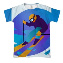 3D футболка Ski Art