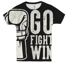 Детская 3D футболка Go fight win