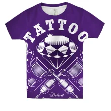 Детская 3D футболка black Tattoo studio