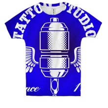 Детская 3D футболка blue Tattoo studio