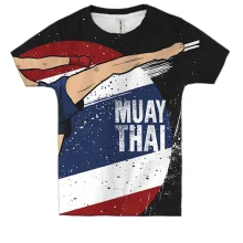 Детская 3D футболка с борцом Muay Thai (2)