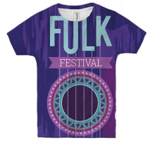 Детская 3D футболка Folk