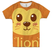 Детская 3D футболка Lion