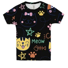 Детская 3D футболка Cat Meow
