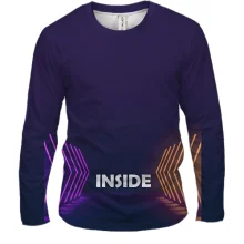 Чоловічий 3D лонгслів з написом "Inside"