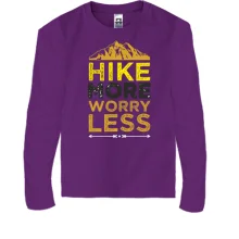 Детский лонгслив Hike more worry less