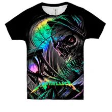 Дитяча 3D футболка Metallica Neon