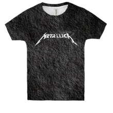 Детская 3D футболка Metallica (лава)