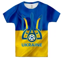 Дитяча 3D футболка Федерація футболу України