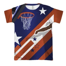 3D футболка Basketball Collage