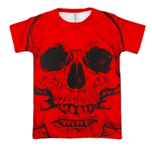 3D футболка Skull with smoke