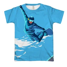 3D футболка Snowskater is Jumping
