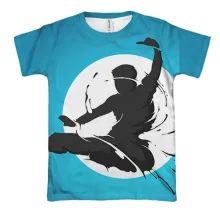 3D футболка Silhouette and the moon