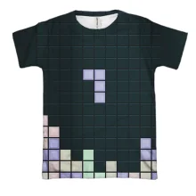 3D футболка Tetris game