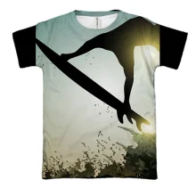 3D футболка Surfer Silhouette