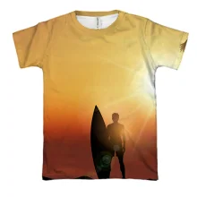 3D футболка Surfer with Board
