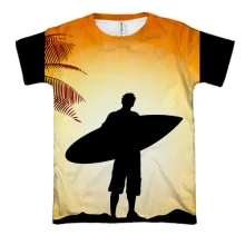 3D футболка Surfer with Board 2