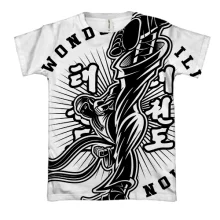 3D футболка Taekwondo illustration