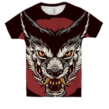 Дитяча 3D футболка Wolf Art