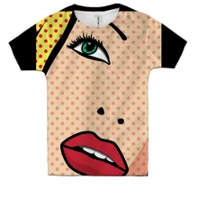 Дитяча 3D футболка Girl Pop Art