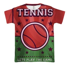3D футболка Tennis Let's play the Game