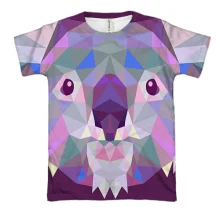 3D футболка Koala low poly Art