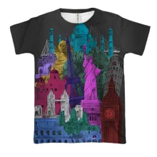 3D футболка World Attractions