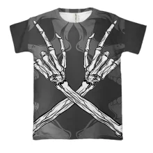3D футболка Hands of Skeleton