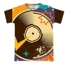 3D футболка Vinyl record Art 2