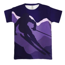 3D футболка Purpure Skier
