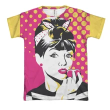 3D футболка Lovely girl Pop art